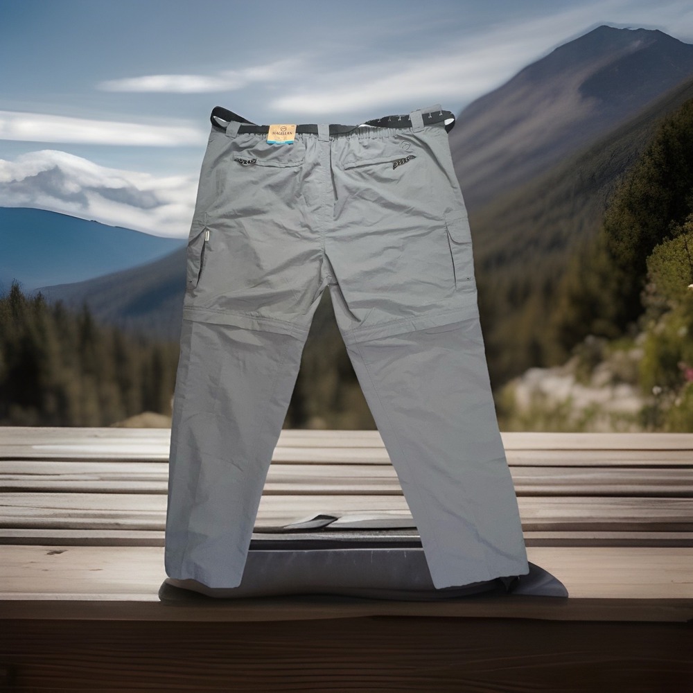 Magellan Mag Repel  Men's Cargo Pants 2XL Color Gray Green Fishing Hiking Casual